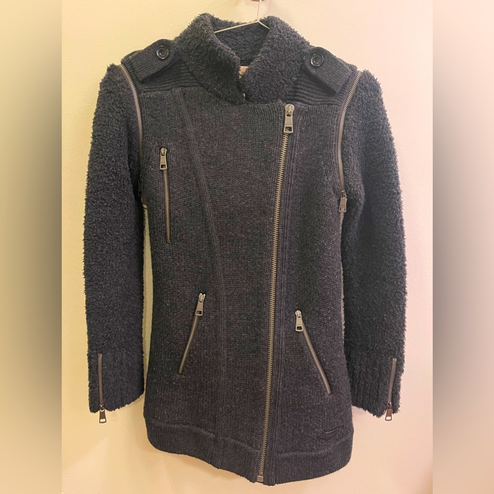 Burberry Brit Wool jacket with detachable sleeves